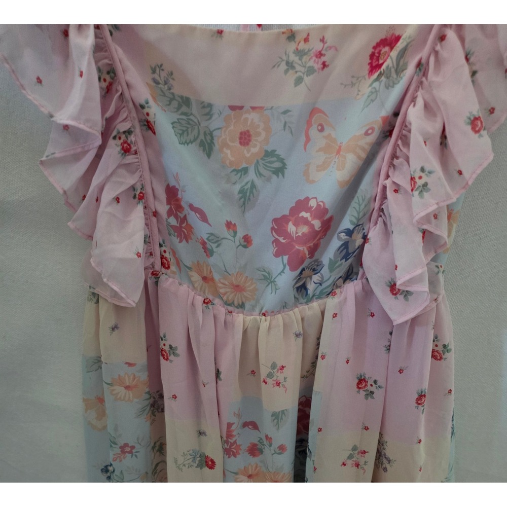 Pat a Cake Ruffles Pastel Fairy Chiffon Sun Dress Holly Hobbie Large Dolls Kil - Picture 8 of 9